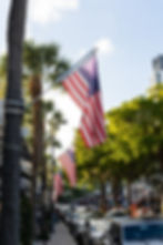 Las Olas American Flags